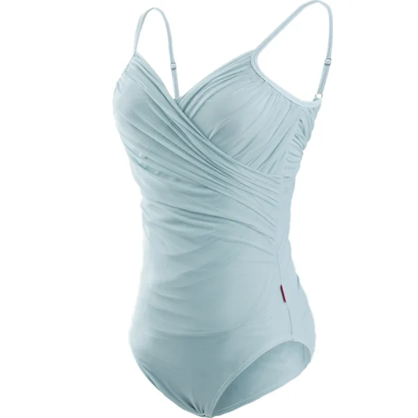 Ballet Leotards Woman Gymnastics Leotards Dancing Bodysuit Nylon V Neck Sleeveless Camisole With Mesh Skirt Sets Swimwear - Image 6